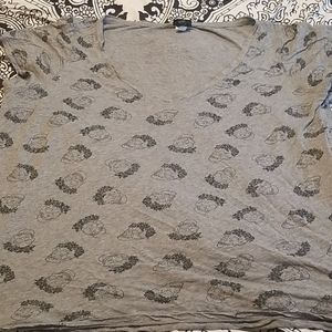 Torrid grey skull tshirt